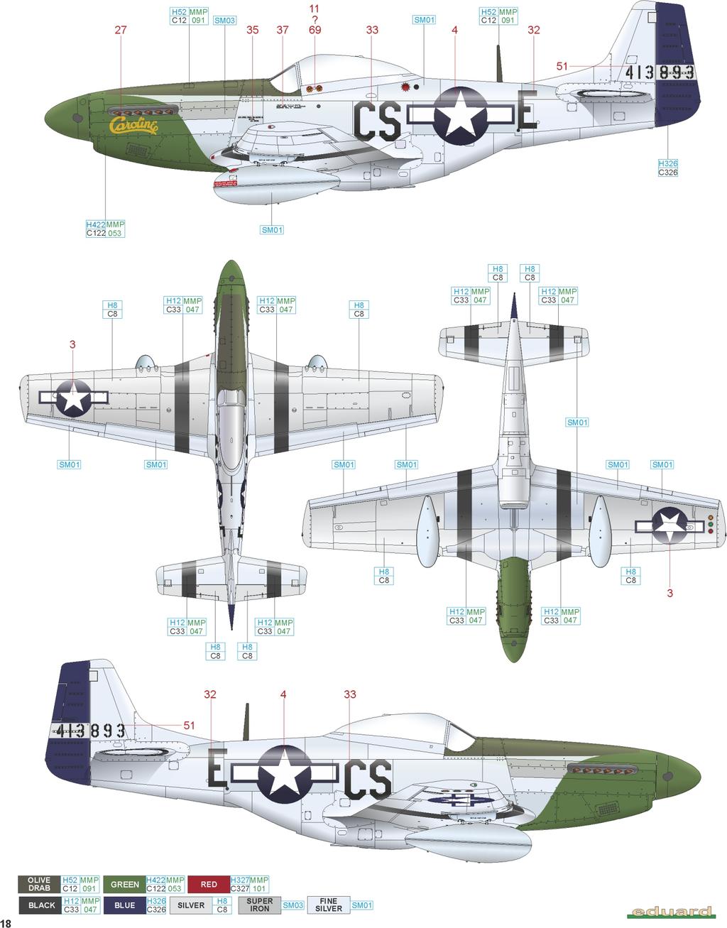 F s/n 44-13893, Lt. Thomas P. Smith, 370th FS, 359th FG, 8th AF, East Wretham, Velká Británie, 1945 Dne 16. září 1944, po návratu ze zajetí, do kterého se Thomas P.