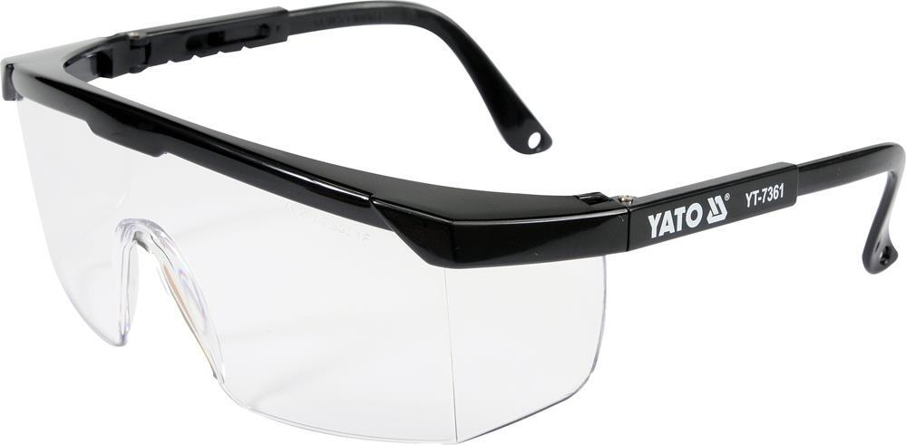 Ochranné brýle YT-7361 YATO - špičková značka nářadí zaměřená na profesionály. Nářadí YATO je charakteristické moderním estetickým a praktickým designem.
