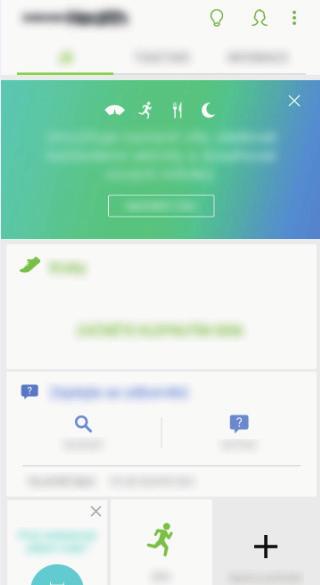 Aplikace a funkce Používání aplikace Samsung Health Zde můžete zobrazovat hlavní informace z menu a nástrojů pro sledování aplikace Samsung Health a sledovat tak své zdraví a formu.