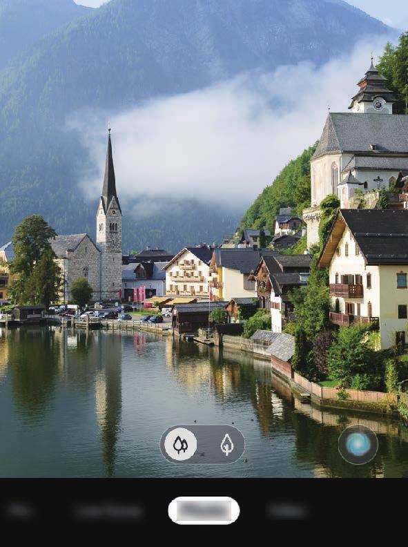 Aplikace a funkce Úprava pozadí fotografií s funkcí Živé ostření Můžete také upravit efekt pozadí a intenzitu efektu pozadí u fotografie pořízené s funkcí Živé ostření.