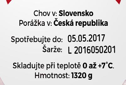 1. Napište, jaké informace můžete přečíst z etikety