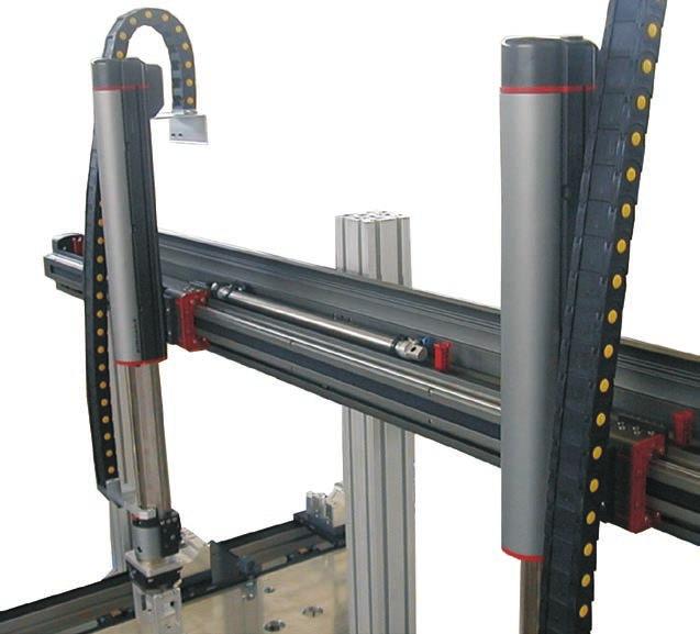 by an ISO 25mm bore pneumatic cylinder, to fit under the lateral cover (instead