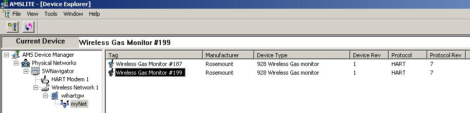 Procedura 1. V okně AMS Device Manager (Správce zařízení AMS) zvolte modem HART Modem 1. 2. V okně zařízení dvakrát klikněte na ikonu zařízení. 3. Zvolte Configure (Konfigurace). 4.