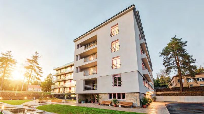 Rekonstrukce Nemocnice Dačice na nový Domov pro seniory Realizace stavby na ulici Nad Porubkou v Ostravě-Porubě CERTIFIKACE Společnost HSF System a.s. je držitelem certifikátů ČSN EN ISO 9001, ČSN EN ISO 14001 a ČSN OHSAS 18001.