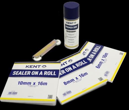 Samolepící těsnící páska na bázi pryže. Název Zkratka Balení Obj. číslo Sealer On a Roll Kit KSR sada 83680 (obsah.