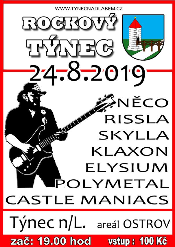 ROCKOVÝ TÝNEC 2019 Vaše názory a příspěvky zasílejte na knihovna@tynecnadlabem.cz, nebo zanechte na podatelně MÚ Týnec na Labem.