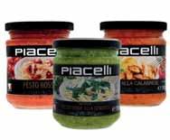 49 Kč 1,96 Piacelli Pesto Bazalkové - 190 g obj. č.: 6043 Piacelli Pesto Rajčatové - 190 g obj. č.: 6044 53 Kč 2,12 Piacelli Sugo s bazalkou 400 g obj. č.: 6072 Piacelli Kapary 90 g obj.