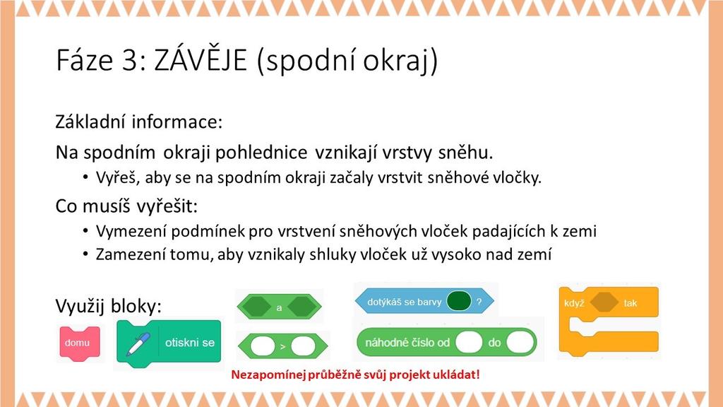 - Žák nerozumí použití podmínky KDYŽ TAK : Nechte žáky uvádět příklady z běžného života, v nichž se tato podmínka se vyskytuje.