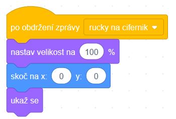 umisťování a roztočení ručičky.