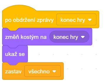 OTÁZKY A PODNĚTY PRO PRÁCI ŽÁKŮ: - Kde všude se musí objevit rozesílání zpráv, že hra začala nebo hra skončila?