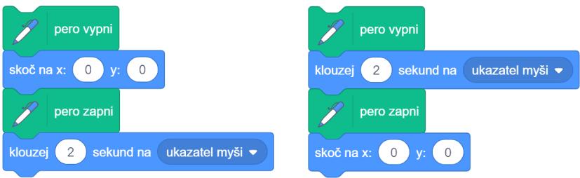 sb3 pod označením 3 A): opakované stisknutí klávesy během pohybu Kuličky nemá žádný efekt (podrobněji viz metodika)