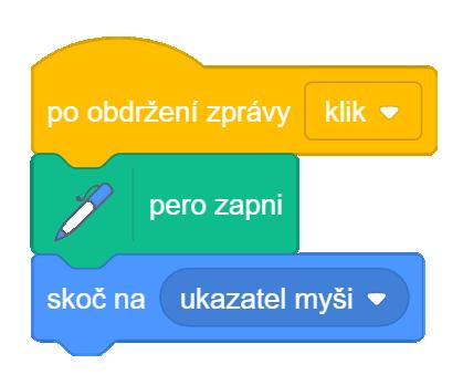 blok skoč na může být nahrazen blokem klouzej: otevře se tak možnost klikání během pohybu OTÁZKY A PODNĚTY PRO PRÁCI