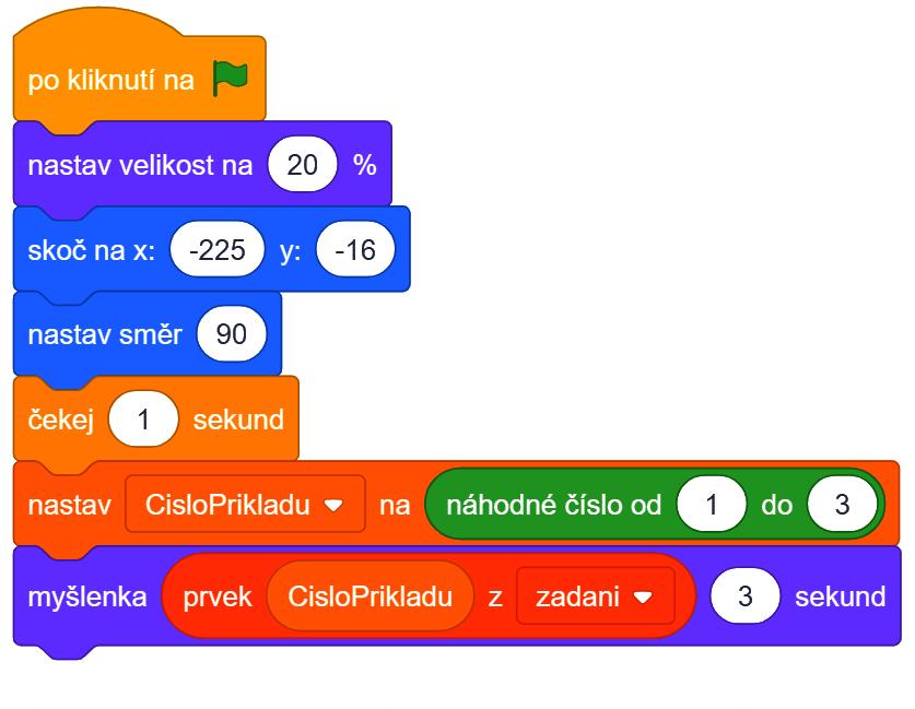 nastavení původní velikosti Brouka přesun brouka na výchozí pozici při spuštění hry a natočení do výchozího úhlu zbytek zůstává beze změn Scéna (doplnění na konci hry) při obdržení zprávy konec změna