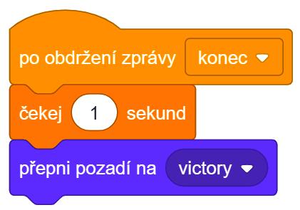 Na začátku hry je ze seznamu příkladů vybrán jeden příklad náhodně, který pak Brouk zobrazí v bublině. Číslo vybraného příkladu se uloží do proměnné X.