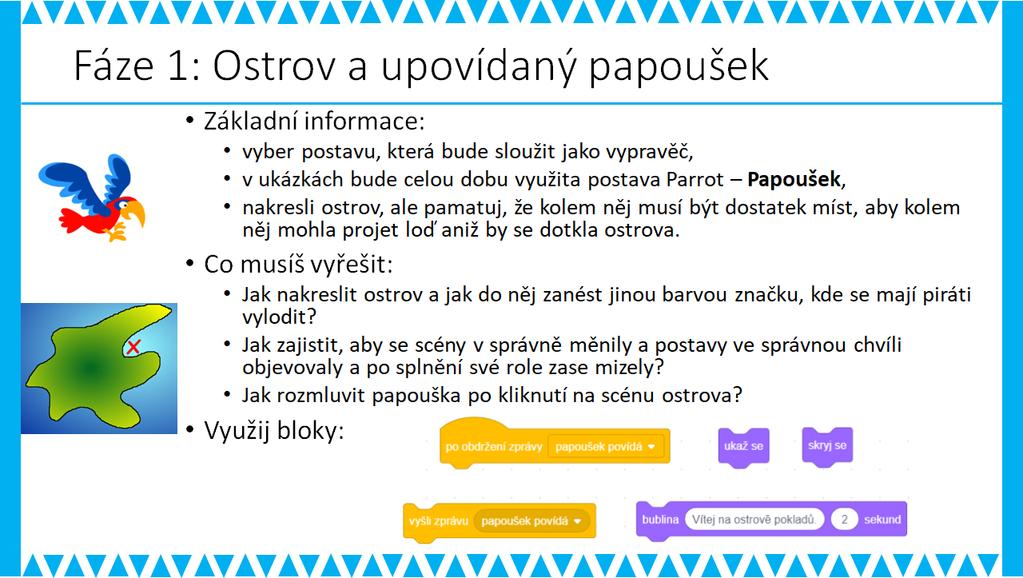 PRACOVNÍ LIST PRO ŽÁKA - 1. FÁZE METODICKÉ POZNÁMKY: Vzhledem k tomu, že se jedná o příběh, rozehrajte to tímto způsobem i s žáky.
