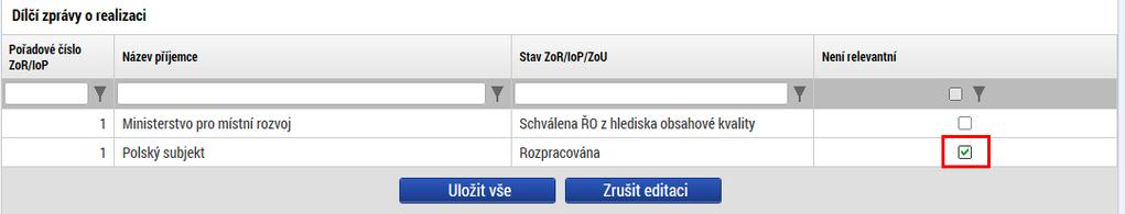 Dílčí ZoR Zde je přehled všech dílčích zpráv za všechny partnery, které jsou automaticky vygenerovány.