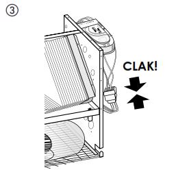 Vyjměte 4pólovou jednoznačnou zástrčku. Instalujte ovládací panel (2 šrouby A+B).