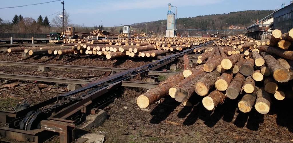 5.1.6 Dávkování kusů do výroby Dávkování na pile v Tetčicích probíhá za pomocí dvou pracovníků.