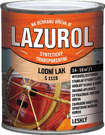 a vodě, 0,75 l 2,5 l = 589 Kč 179,- Lazurol V 1302 Aqua S Akryl,