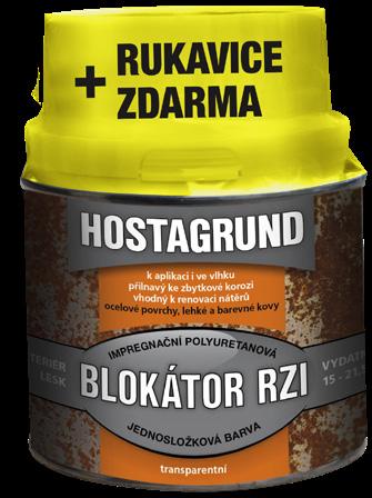 Hostagrund Prim 3 v 1 S 2177 pololesklá barva na kov, 0,6 l, více