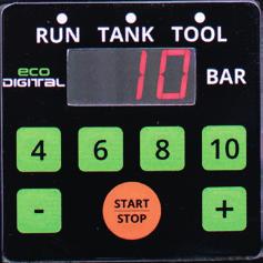 S T A R T / S T O P PRESS 1 4 6 8 10 4,0 bar 6,0 bar 8,0
