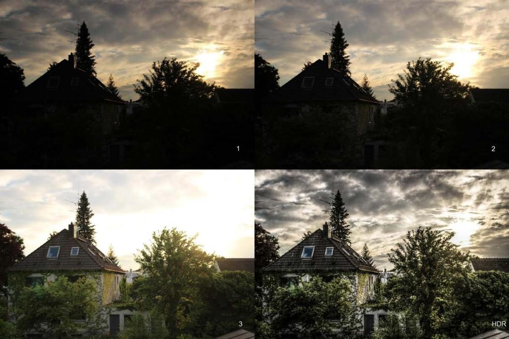 Obr. č. 21. Technika HDR. (Pavel Ambrož, HDR, květen 2013), [fotografie]. Výše uvedený příklad výstavby prostoru (foceno v Mnichově, Německo, květen 2013; pozn. aut.