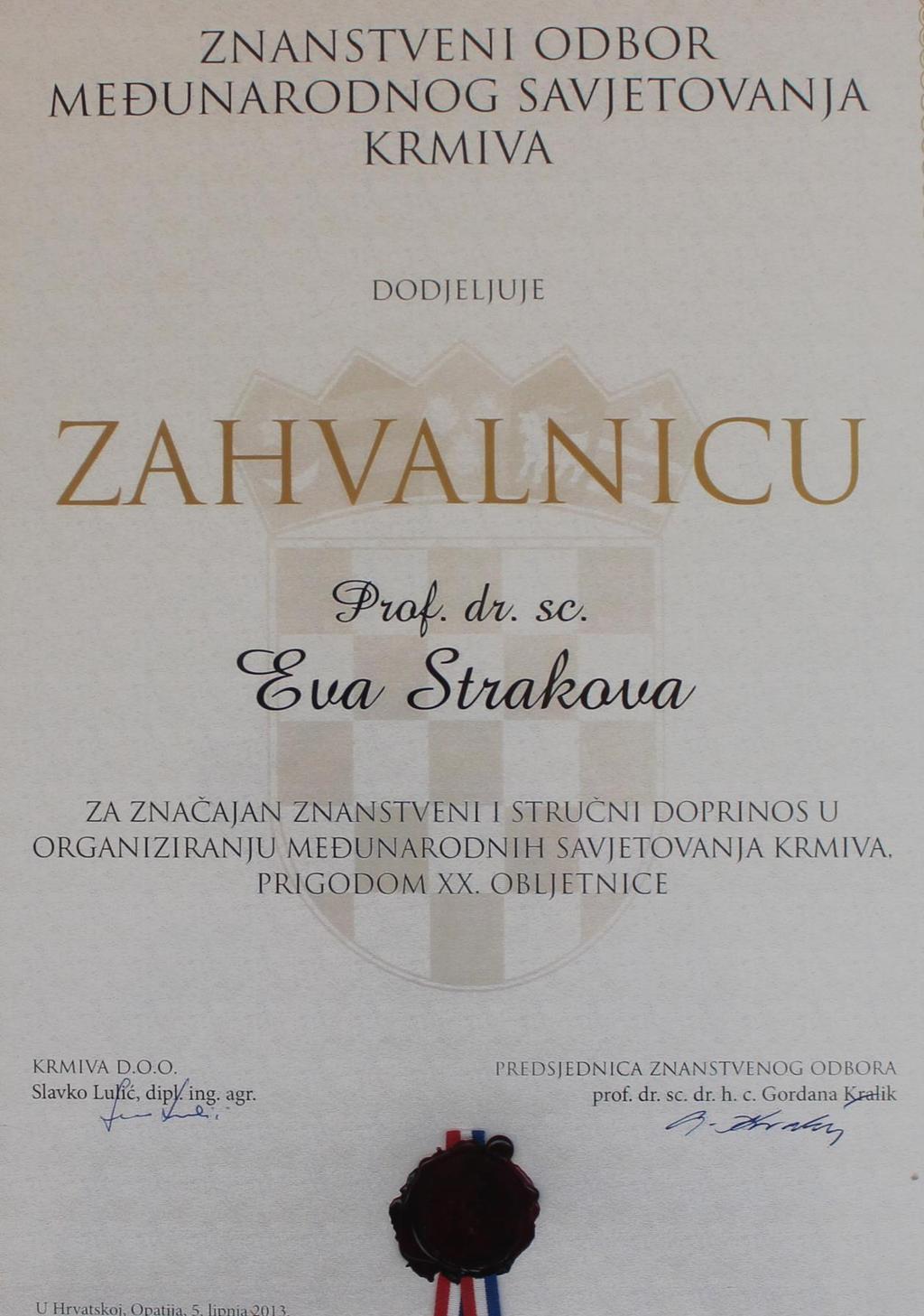 Ocenění pro prof. Ing.