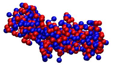 solvent particles present in the