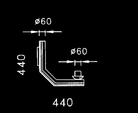 RMX 400 ramínko pro nástěnnou montáž bracket for wall mounting SL SLX SL