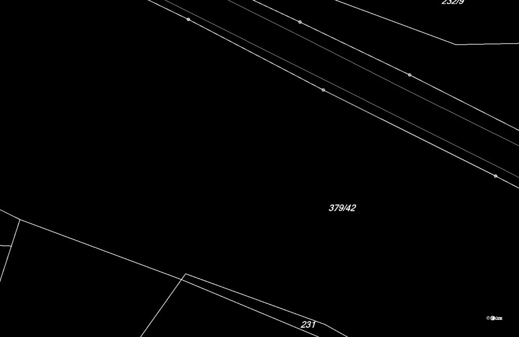 Zákres dřevin v katastrální mapě(1:500),