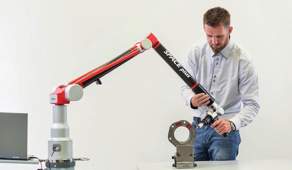 MĚŘICÍ RAMENA A LASEROVÉ SKENERY MĚŘIDLA A MĚŘICÍ SYSTÉMY SPACE PLUS měřicí ramena Měřicí rozsah [mm] Objemová přesnost* [mm] Opakovatelnost* [mm] SPACE PLUS 1.