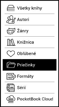 ČČČČČČČČČČ 66 KNIHOVNA Knihovna je správcem souborů elektronických knih. Nabídka knihovny umožňuje filtrovat, seskupovat, řadit, měnit vzhled této části a provádět vyhledávání. 1.