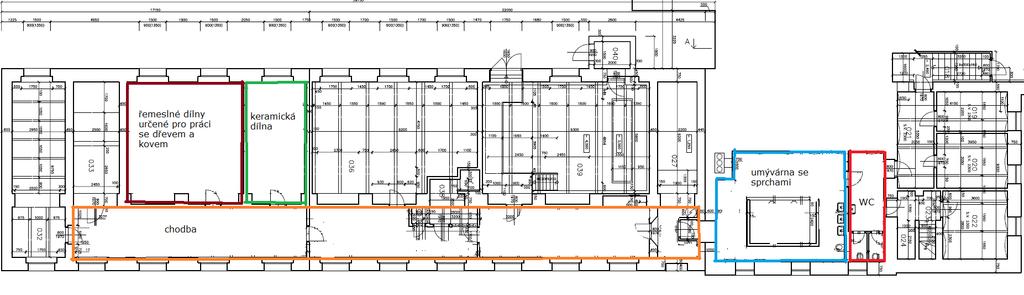 1.PP levé křídlo 24/27 Infrastruktura základních