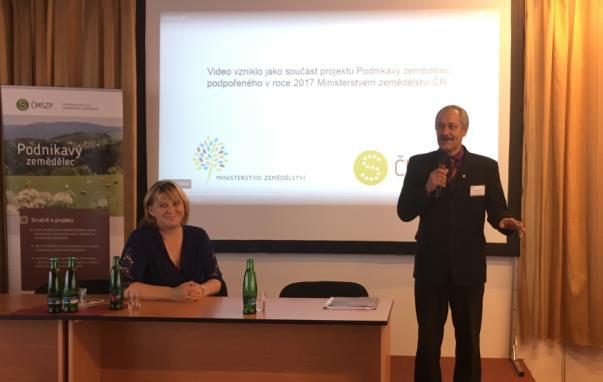 což je o 30 mil. Kč. vyšší než vyplacené podpory v loňském roce, včetně podpory pojištění lesních porostů. V průběhu celé konference byl představován projekt Podnikavý zemědělec vč.