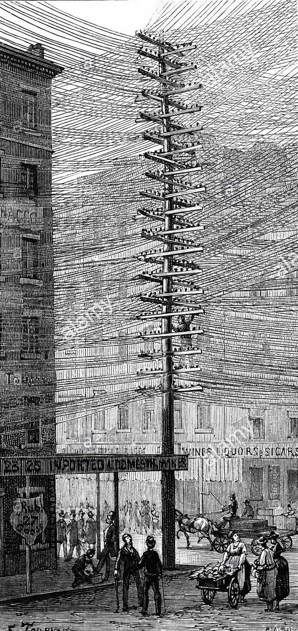 Elektrická síť Edison jako první začal rozvádět elektřinu kabely zakopané