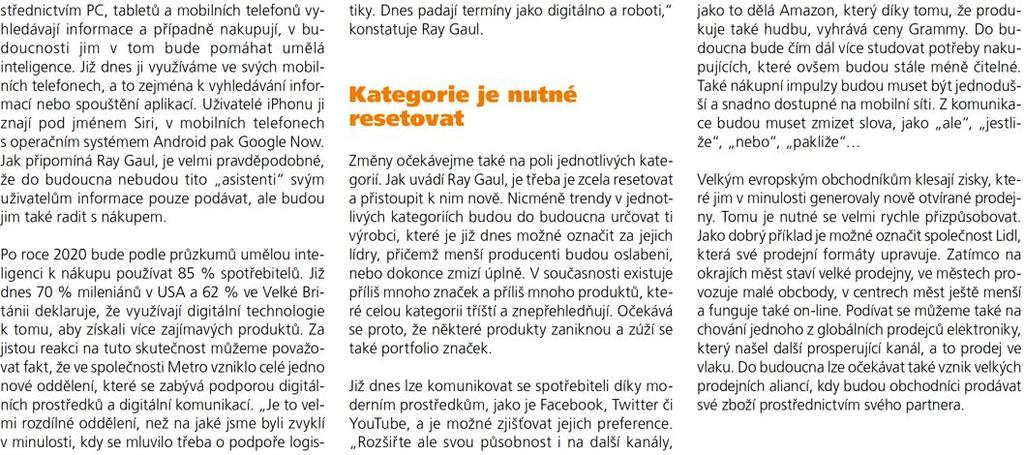 rubrika: Pozorovatel trendů Strana: 52