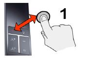 1. Ovládání pomocí dálkového ovladače Zapnuto / vypnuto (ON/OFF) (1) Pro zapnutí stiskněte tlačítko se symbolem ON/OFF. Motor se spustí na 3. úrovni výkonu (alternativně na 1.