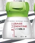 Nově je k dispozici v nízkoviskózní konzistenci ﬂow také base dentin Vitapan Classical (15 odstínů) a 3D-Master (8 odstínů).