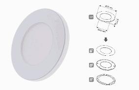 Svítidlo MAGNETO je LED svítilna pod skříní 2,6W MO-LF10-2M-D1 Kabel pro LED pásky 10 mm 025-MAGNETO-BI-40K-01
