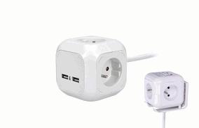 230V + 2x USB max.