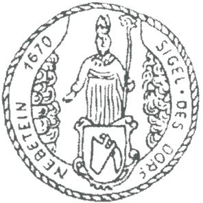 V peèetním poli je zobrazena postava muže odìného v knìžské komži s mitrou na hlavì a opatskou berlou v levé ruce.