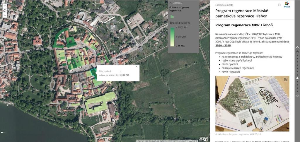 V roce 2016 byla vytvořena poutavá prezentace k programu regenerace, která zájemce seznámí s: Stručnou historií Třeboně Kulturními památkami v Třeboni Architekturou v MPR Zelení v historickém jádru