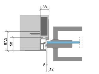 výška zárubně směr otevírání pravá zárubeň levá zárubeň Nabízené kování: pant HORIZONT klika MAGNETIK bez