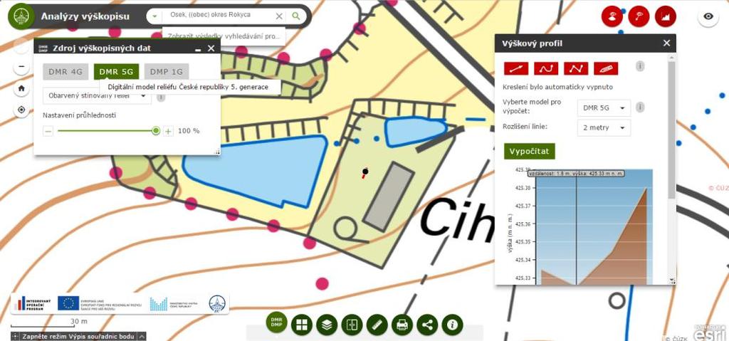 Tyto informace jsem získala různým způsobem. Informace pro sloupec Pomistni_n jsem vyčetla z mapy ZM 10 (Český úřad zeměměřický a katastrální, www.cuzk.cz).