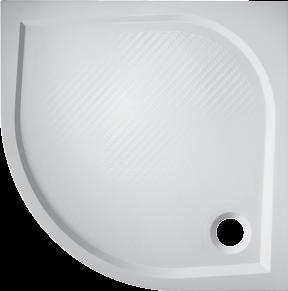 čtvrtkruh R 500, 80 80 4 cm čelní panel akryl 80 (v.