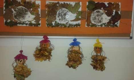 Barvy podzimu, listopadové tvoření ve školní družině I když už nám