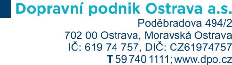 konstrukce pro opravy tramvajových tratí 2019 ZADAVATEL: Dopravní podnik Ostrava a.s.