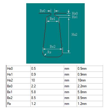 Současná výška statorového jha byla odečtena z technické dokumentace výrobce a nabývá hodnoty 18,7 mm (při konstantním magnetickém toku se tedy musí pro zachování rovnice (3.