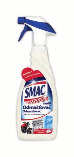 SMAC express ULTRA (citrónová vůně) 650 ml EAN (kus) 8003650004338 Brutto váha g (karton) 9 110 (Š x H x V) 40,5 x 19,7 x 31,6 Kartonů na paletě 36 SMAC express MULTI