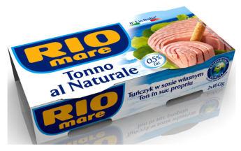 TUŇÁK VE VLASTNÍ ŠŤÁVĚ RIO mare tuňák ve vlastní šťávě 3 x 80 g, 160 g, 2 x